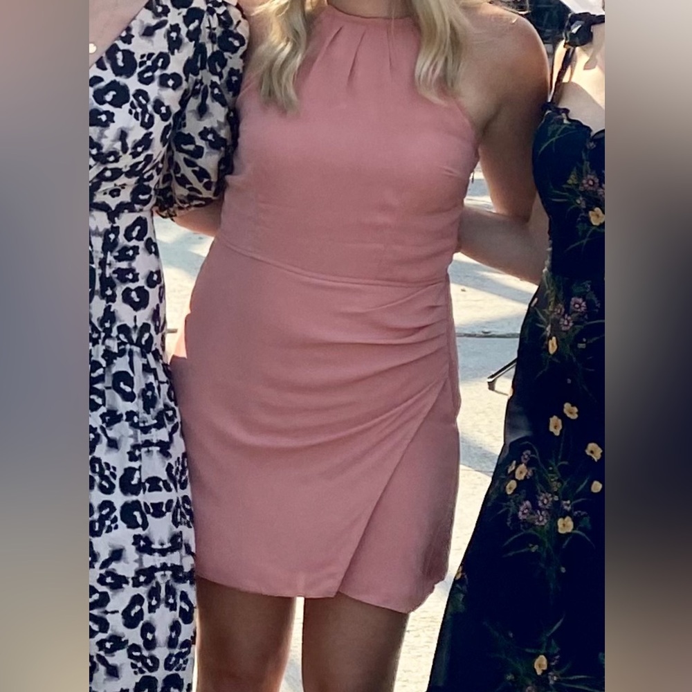 Abercrombie & Fitch Coral halter dress